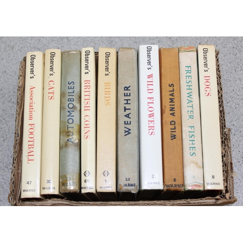 514 - 10 x Observer books to incl Dogs, Weather, Wild Flowers etc