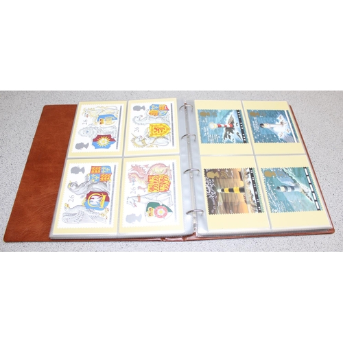 516 - Stamps - qty PHQ cards in Royal Mail/Post Office folders (x3)