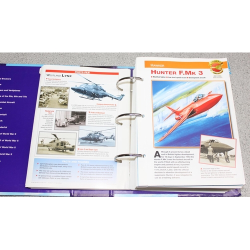 704 - 6 volumes of Aircraft Of The World books/folders