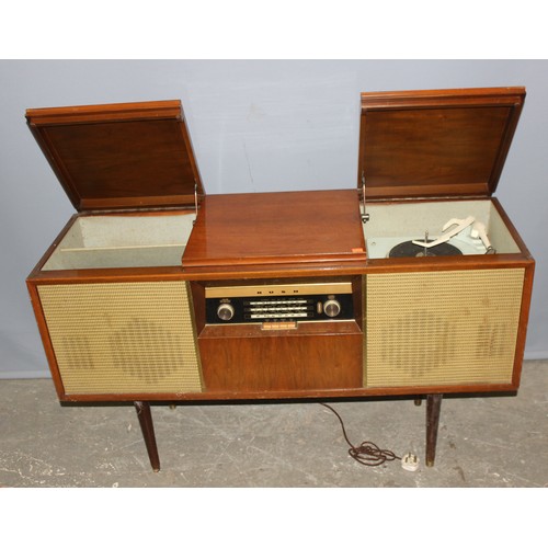 774 - A vintage Bush SRG91 Radiogram in wooden cabinet, approx 122cm wide x 39cm deep x 72cm tall