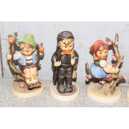 1637 - 9 various Goebel Hummel figurines, tallest approx 10cm