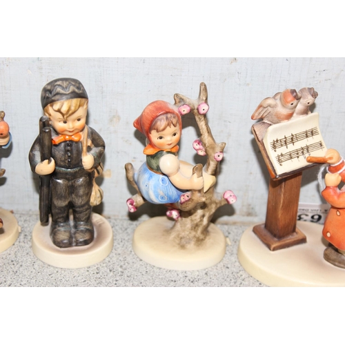 1637 - 9 various Goebel Hummel figurines, tallest approx 10cm