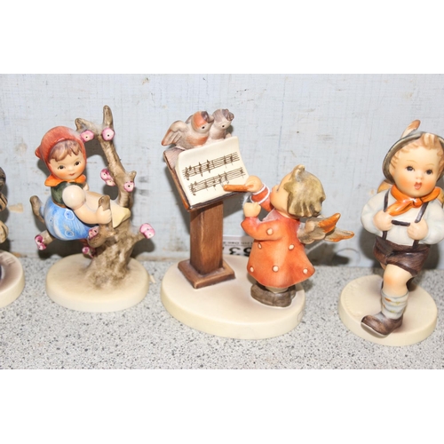 1637 - 9 various Goebel Hummel figurines, tallest approx 10cm