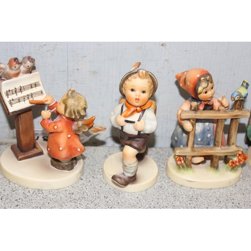 1637 - 9 various Goebel Hummel figurines, tallest approx 10cm