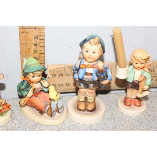 1637 - 9 various Goebel Hummel figurines, tallest approx 10cm