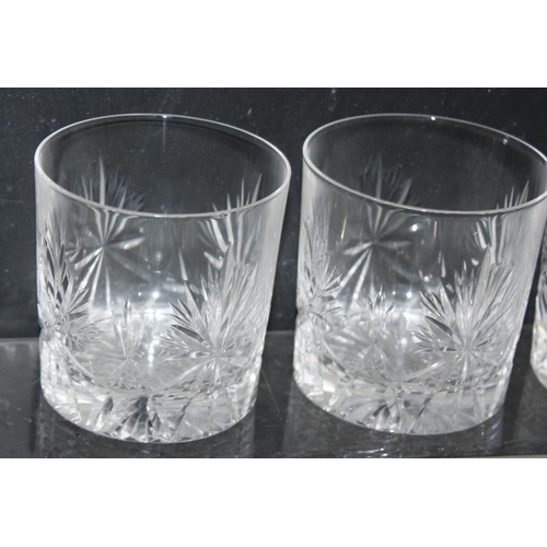 1639 - Set of 6 cut-glass Edinburgh Crystal whisky tumblers