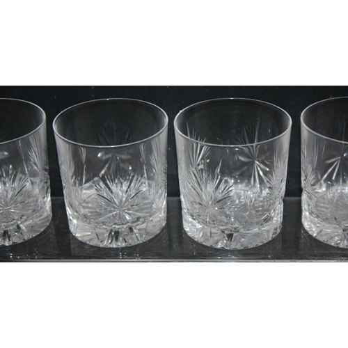 1639 - Set of 6 cut-glass Edinburgh Crystal whisky tumblers