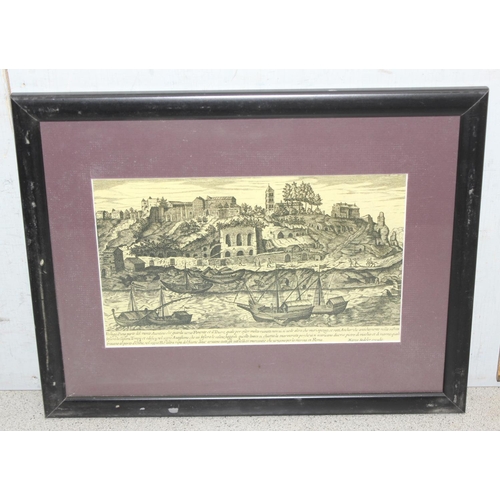 417 - After Marco Sadeler (XVI-XVII), 4 prints of Classical ruins, each approx 38cm x 30cm