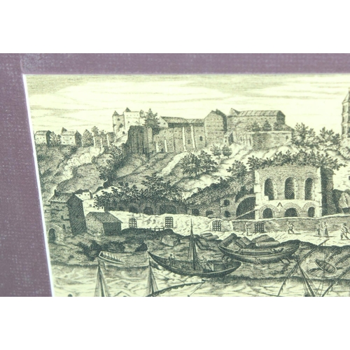 417 - After Marco Sadeler (XVI-XVII), 4 prints of Classical ruins, each approx 38cm x 30cm