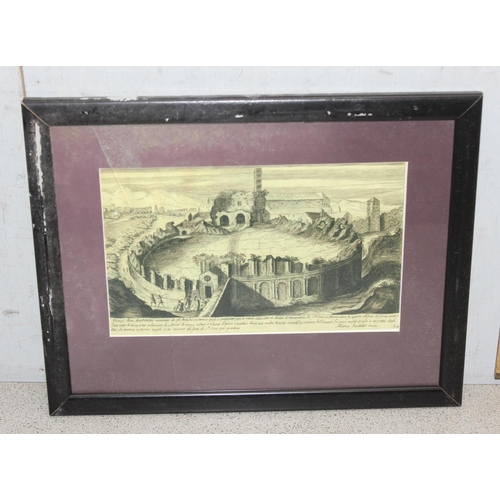 417 - After Marco Sadeler (XVI-XVII), 4 prints of Classical ruins, each approx 38cm x 30cm