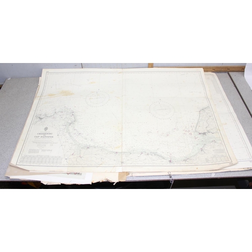 402 - Folio of assorted maps, mainly The English Channel etc