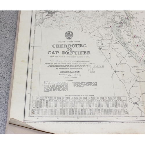 402 - Folio of assorted maps, mainly The English Channel etc