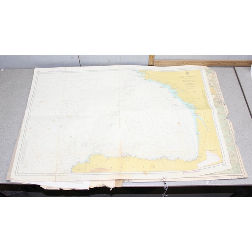 402 - Folio of assorted maps, mainly The English Channel etc