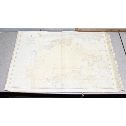 402 - Folio of assorted maps, mainly The English Channel etc