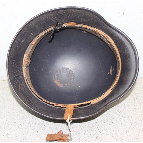 1476 - A WW2 period German Luftschutz (Civil Air Defence) helmet with decal, believed to be an M35 with par... 