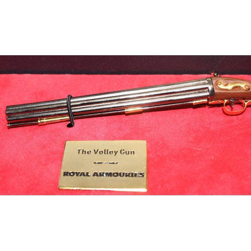 1477 - Boxed Royal Armouries Museum model of 'The Volley Gun' with certificate of authenticity, limited edi... 