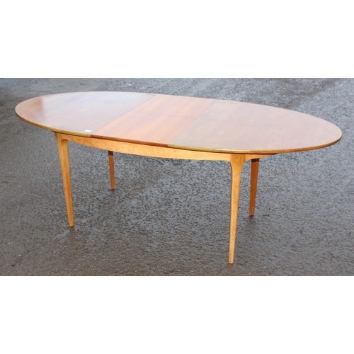 3 - A retro mid-century S-Form teak extending dining table by Sutcliffe of Todmorden, approx 168cm (214c... 