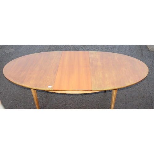 3 - A retro mid-century S-Form teak extending dining table by Sutcliffe of Todmorden, approx 168cm (214c... 