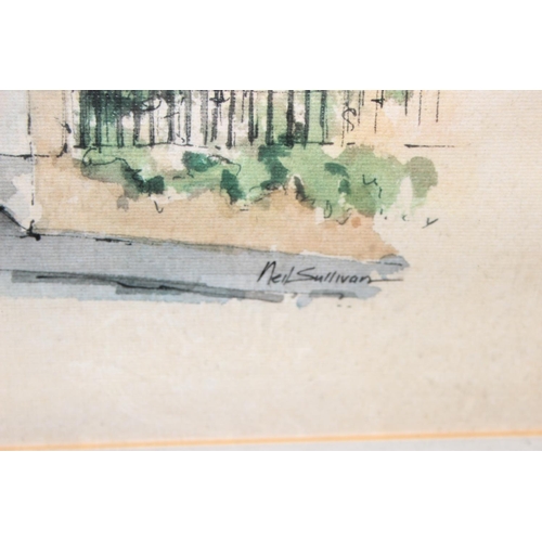 469 - 3 prints of watercolours of Australian buildings, all appear to be signed by Neil Sullivan, approx 5... 