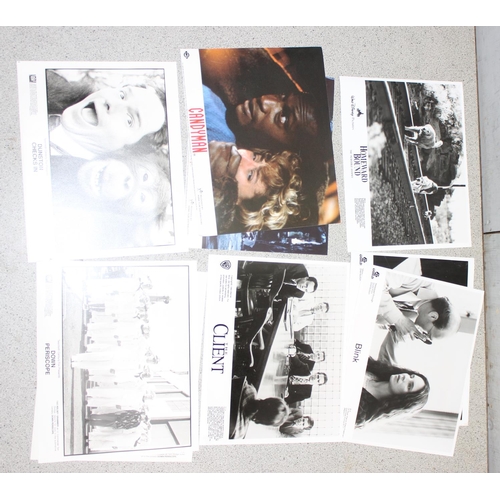 517 - Qty of film and cinema related ephemera to incl press release movie stills, promotional movie lobby ... 