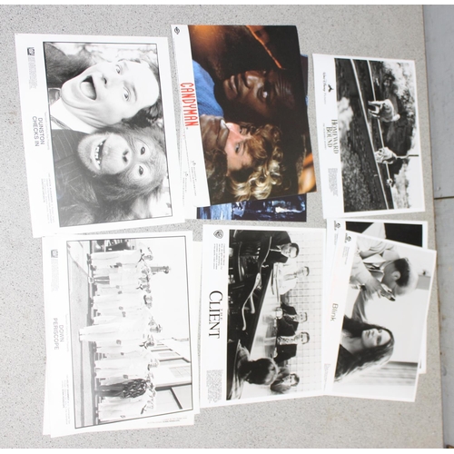 517 - Qty of film and cinema related ephemera to incl press release movie stills, promotional movie lobby ... 