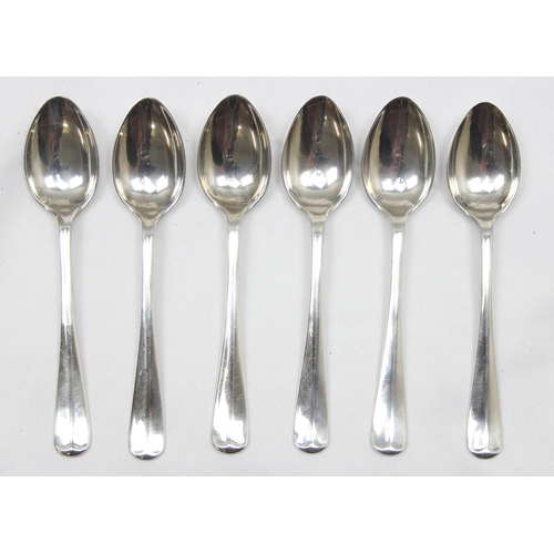 1036 - A boxed set of 6 silver rat-tail teaspoons, Sheffield 1939 by Joseph Rodgers, approx 64.77g gross