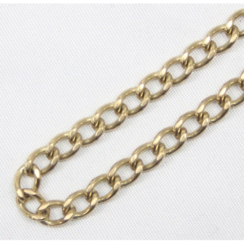 1135 - A 9ct gold bracelet with padlock clasp, marked 375 and XRF confirmed, approx 16cm long, approx 8.02g... 