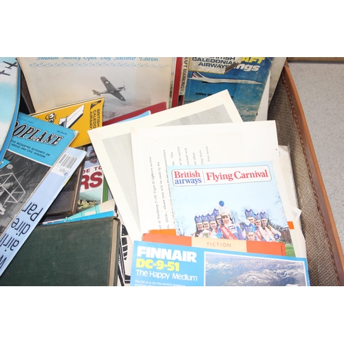 529 - Case of airline ephemera etc