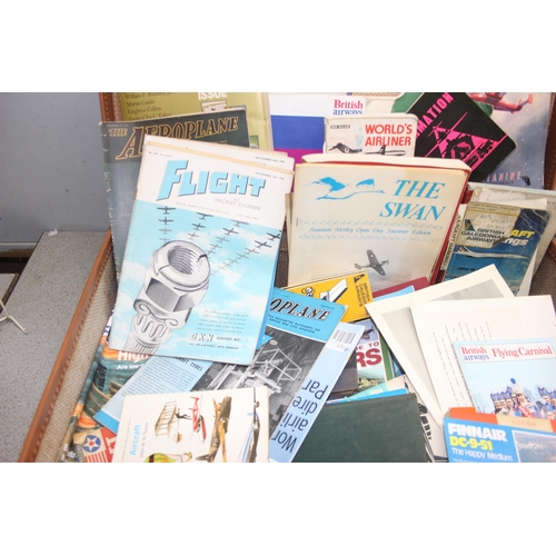 529 - Case of airline ephemera etc