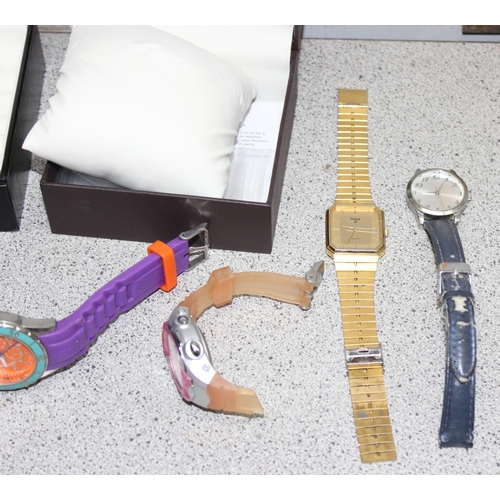 1337A - Qty of assorted watches, Rotary watch box etc