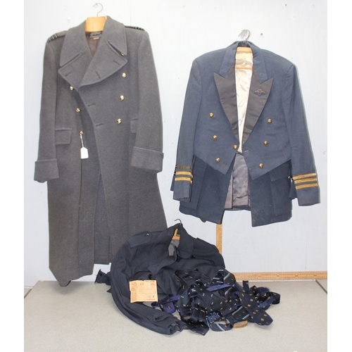 1496 - Qty of assorted WW2 and later period RAF uniforms and jackets relating to Wing Commander K. Knott, t... 