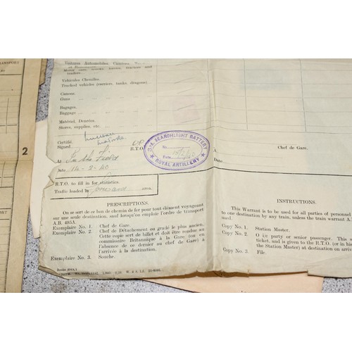 1497 - Qty of WW2 and later related paperwork, ephemera, 2 WW2 medals and 4 vintage Cash's Stevengraph type... 