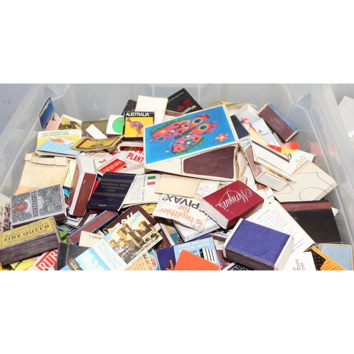 521 - 2 large boxes of matchboxes and covers etc