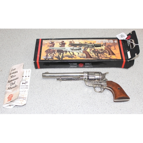 1482 - A replica Colt .45 calibre Army Revolver with original box made by Denix