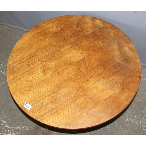 161 - A retro next of 3 tile topped tables and a circular retro table, the circular table approx 75cm wide... 