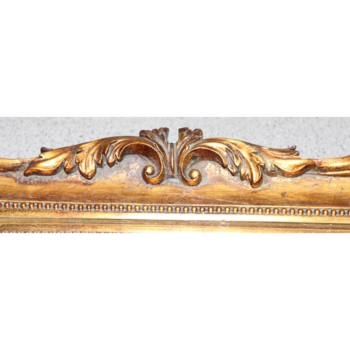 292 - An ornate gilt framed rectangular mirrored Georgian style serving tray, approx 51cm wide