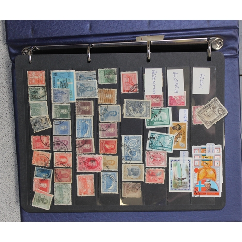 538 - Stamps - World in Album/Hagners  ( 100s)