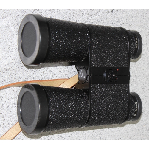 667 - A pair of Carl Zeiss Jena binoculars, Notarem 10x40B MC with original case and lens caps