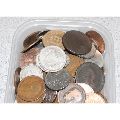 1220 - Qty of assorted mixed world and British coins, approx 1.6kg gross