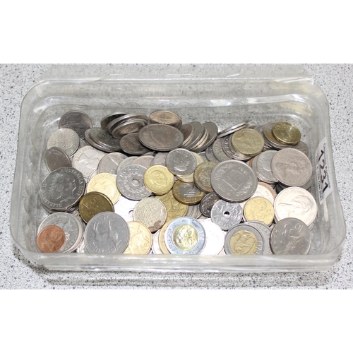 1231 - Qty of assorted mixed world and British coins, approx 1.3kg gross