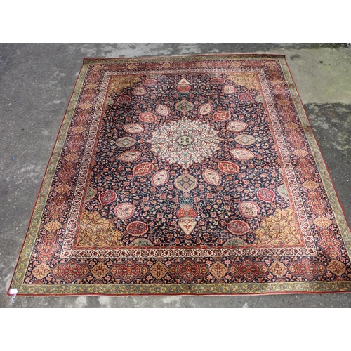 218 - A highly decorative Persian designed rug of large size, by Arran, approx 367cm x 273cm