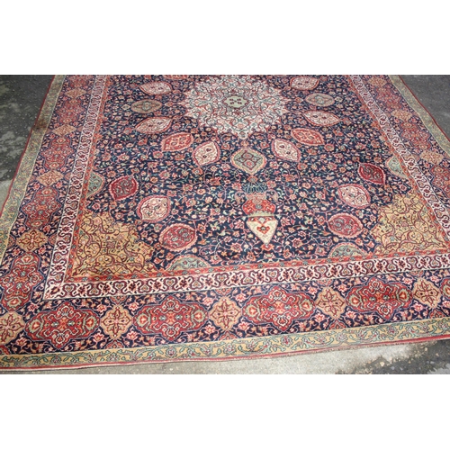 218 - A highly decorative Persian designed rug of large size, by Arran, approx 367cm x 273cm