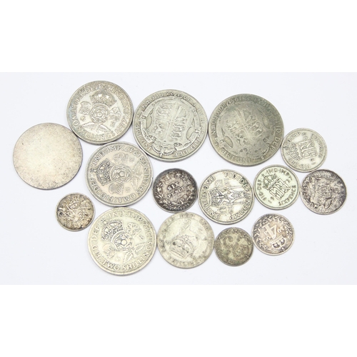 1205 - Qty of assorted full and half silver coins, mainly British to inc a 1902 Maundy 4d coin, approx 100.... 