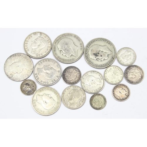 1205 - Qty of assorted full and half silver coins, mainly British to inc a 1902 Maundy 4d coin, approx 100.... 