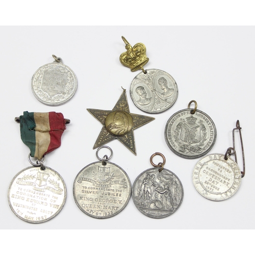 1486 - 8 assorted late 19th & Early 20th century commemorative medallions