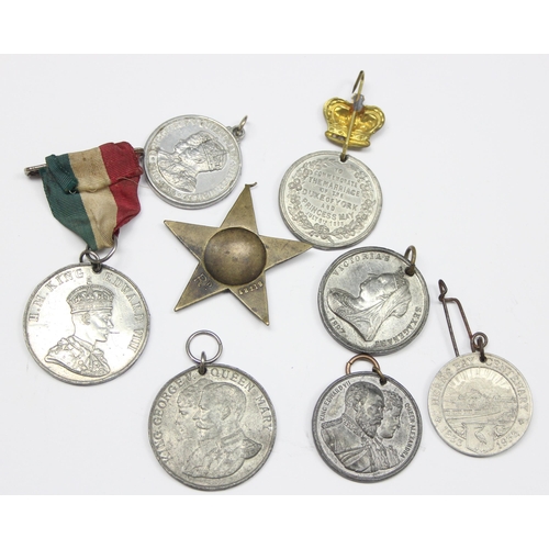 1486 - 8 assorted late 19th & Early 20th century commemorative medallions