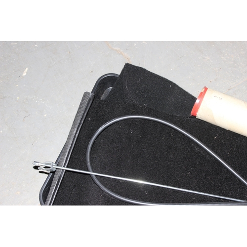 703 - Qty of MG related car parts to include a handbrake cable, waterproof car cover and a Carbtune