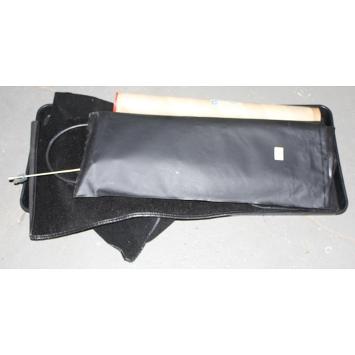 703 - Qty of MG related car parts to include a handbrake cable, waterproof car cover and a Carbtune