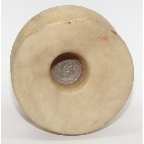 1652 - Ancient Egypt, Middle Kingdom (c. 2055-1650 BC), believed to be 12th Dynasty, calcite alabaster kohl... 