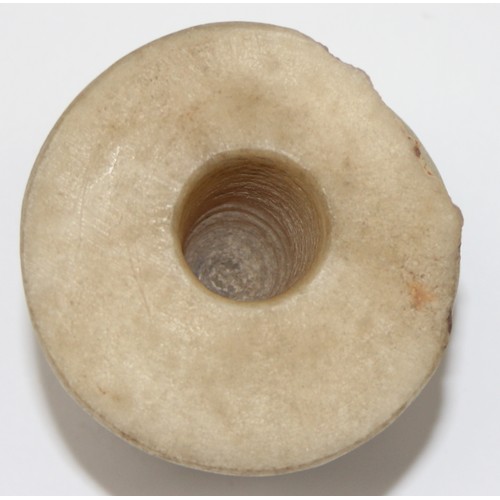 1652 - Ancient Egypt, Middle Kingdom (c. 2055-1650 BC), believed to be 12th Dynasty, calcite alabaster kohl... 